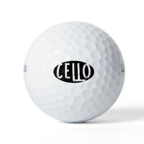 Cello Oval Rough Text Golf Balls
