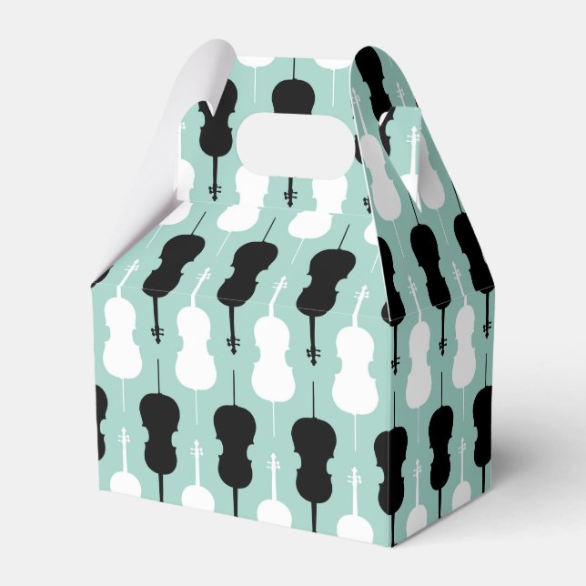 Cello Pattern Favor Boxes (Front Side)