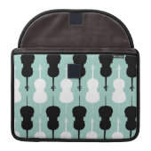 Cello Pattern - Teal MacBook Pro Sleeve (Front)