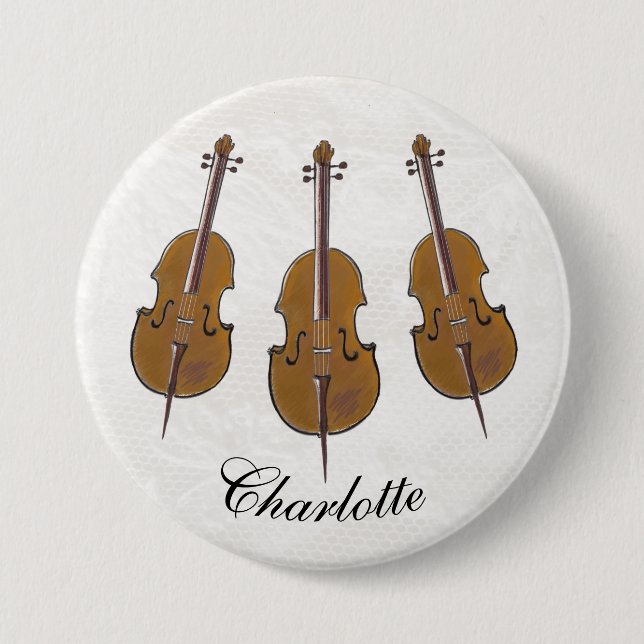 Cello personalized badge button (Front)