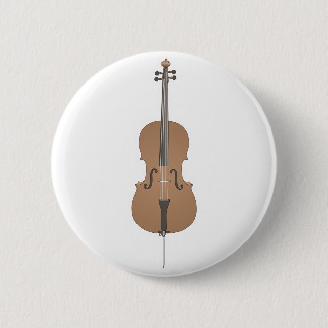 cello pinback button (Front)