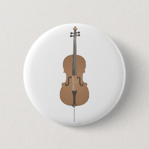 cello pinback button