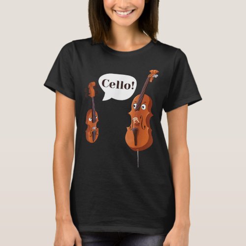 Cello Player Cellist Orchestra Musician Classical  T_Shirt