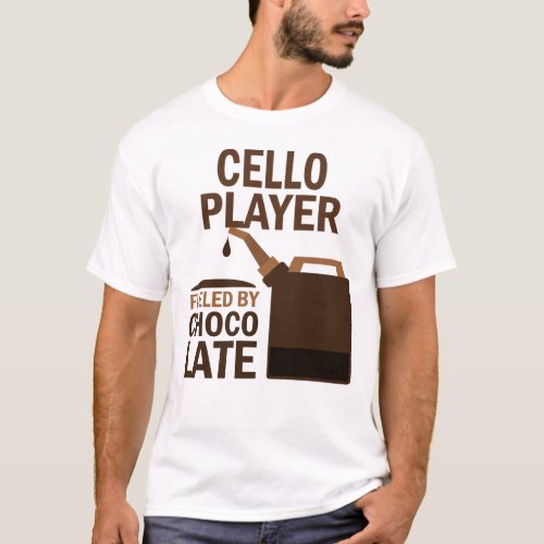 Cello Player Funny Chocolate T_Shirt