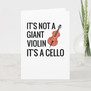 Cello Player Gifts Cello Orchestra Cellist Card