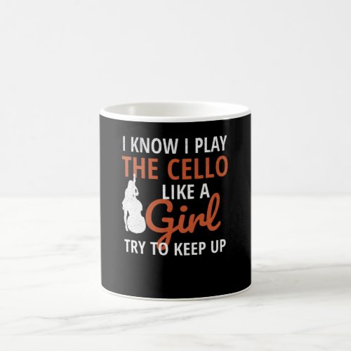 Cello Player Gifts For Women  Cello Cellist Girl Coffee Mug