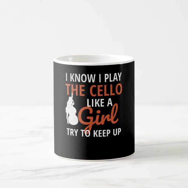 Cello Player Gifts For Women | Cello Cellist Girl Coffee Mug (Center)