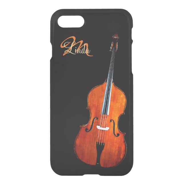 Cello Player Monogram iPhone 7 Case (Back)