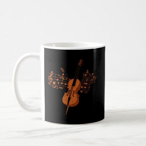 Cello Player Orchestra Music Notes Cellist Cello Coffee Mug