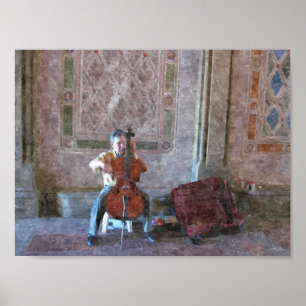 CELLO PLAYER  POSTER