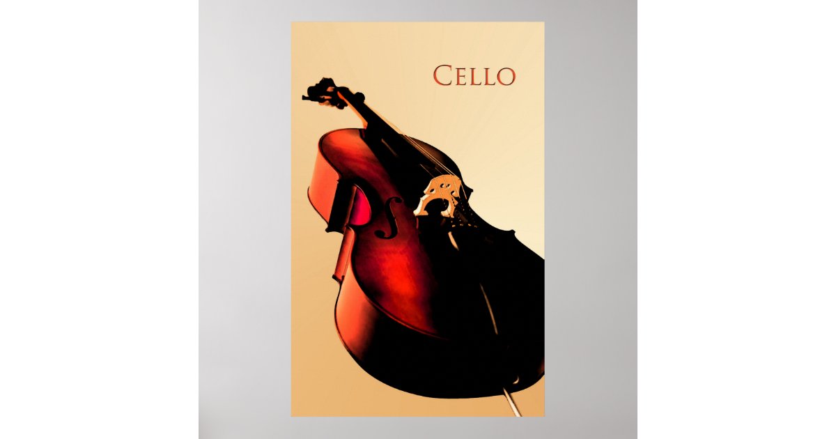 Cello Poster Zazzle 7415
