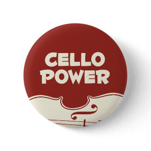 Cello Power! Pinback Button