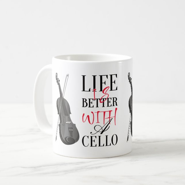 Cello Quotes Mug (Front Left)