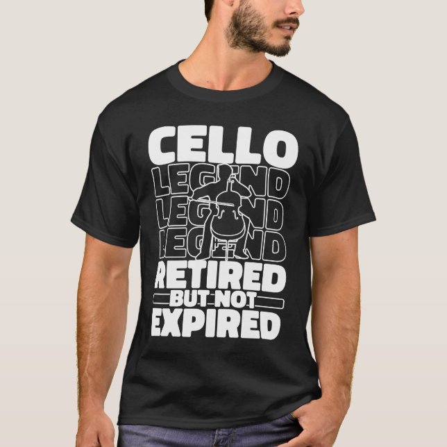 Cello Retired Orchestra  Violincello Cellist T-Shirt (Front)
