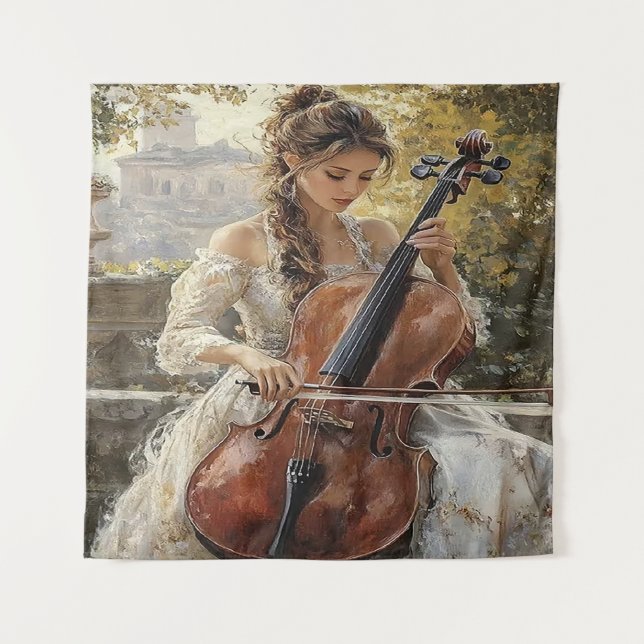 Cello Serenade  Tapestry (Front)