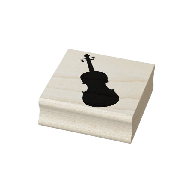 cello silhouette art stamp (Stamp)