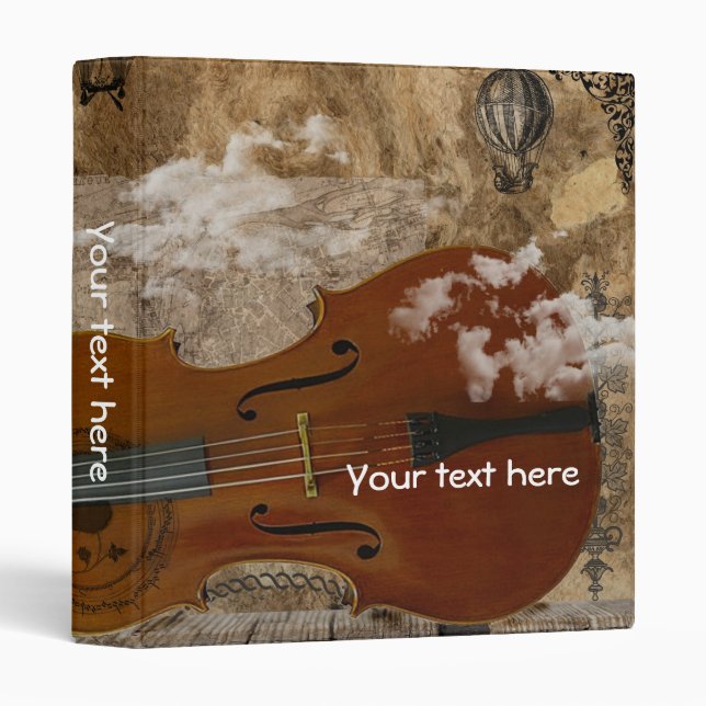 Cello Steampunk Suite 3 Ring Binder (Front/Spine)