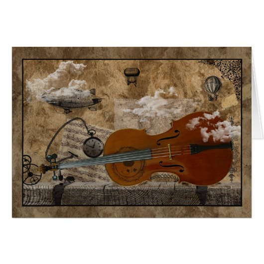 Cello Steampunk Suite Cards (Front Horizontal)