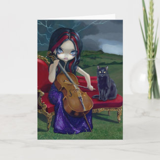 "Cello Storm" Greeting Card
