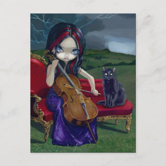 "Cello Storm" Postcard
