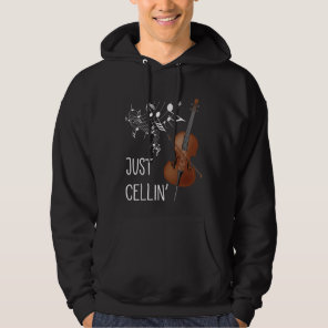 Cello String Instrument Cellist Humor violoncello Hoodie