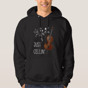 Cello String Instrument Cellist Humor violoncello Hoodie