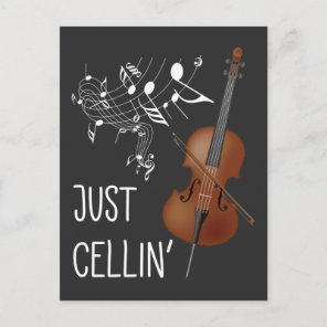 Cello String Instrument Cellist Humor violoncello Postcard