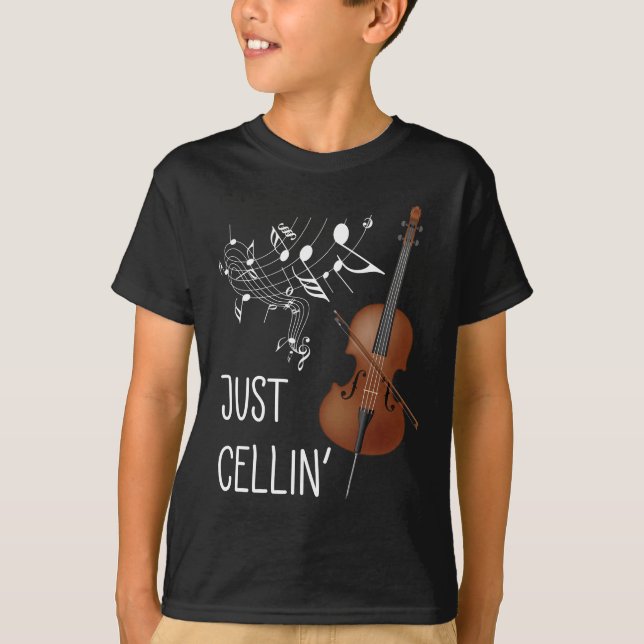 Cello String Instrument Cellist Humor violoncello T-Shirt (Front)
