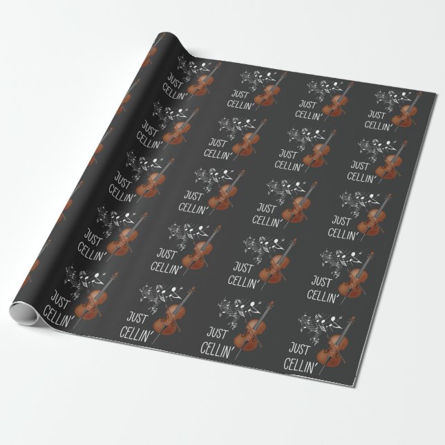 Cello String Instrument Cellist Humor violoncello Wrapping Paper (Unrolled)