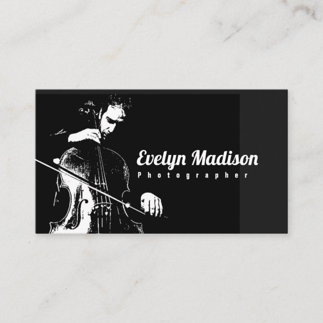 cello string instrument h63873 business card (Front)