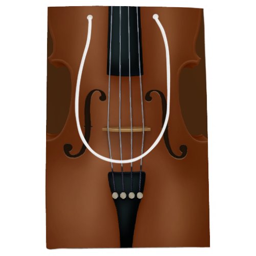 Cello Strings Bridge F_Holes Detail Music Medium Gift Bag