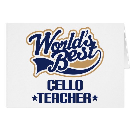 Cello Teacher Gift (Front Horizontal)