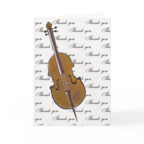 cello thank you  card