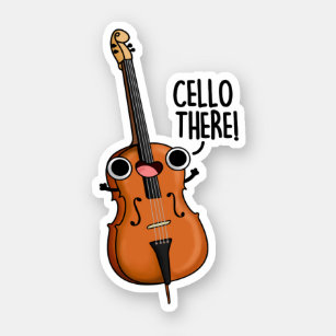 Cello There Cute Music Pun  Sticker
