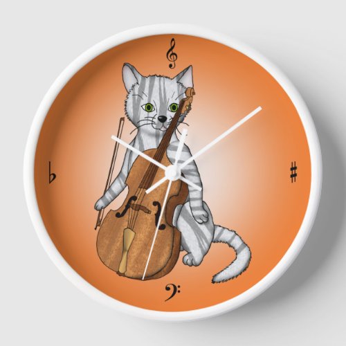 Cello Tiger Time Wall Clock