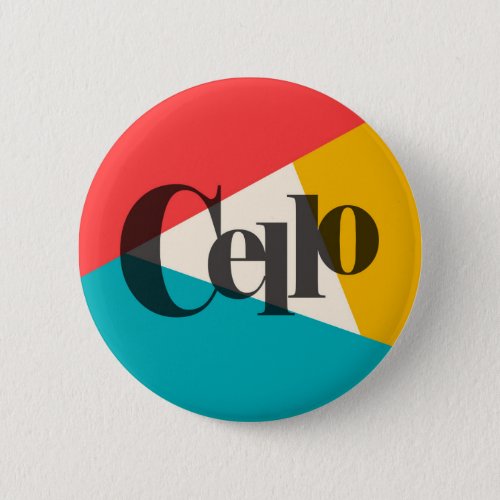 Cello Tri_Color _ Turquoise Coral Gold Button