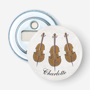 Cello trio personalized bottle opener