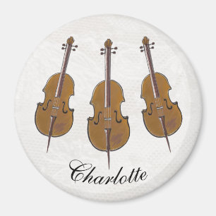 Cello trio personalized magnet
