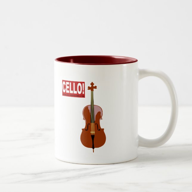 Cello! Two-Tone Coffee Mug (Right)