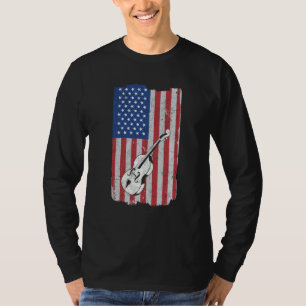 Cello USA Flag Cello Player Cellist T-Shirt