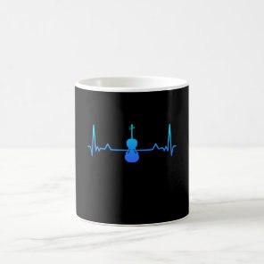 Cello Violin Viola Heartbeat Mom Gift Coffee Mug