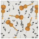 Cellos Music Notes Pattern  Fabric