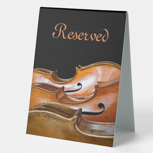 Cellos Reserved Table Tent (Front)