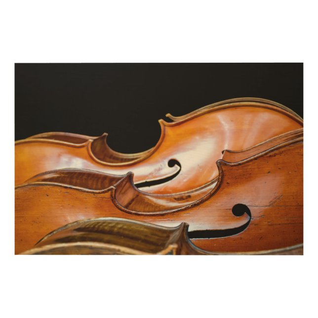 Cellos Wood Wall Art (Front)