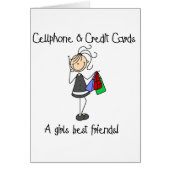 Cellphone And Credit Cards Card (Front)