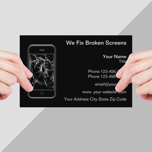 Cellphone And Device Repair Business Card