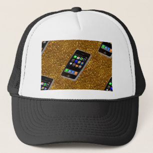 cellphone bling trucker hat