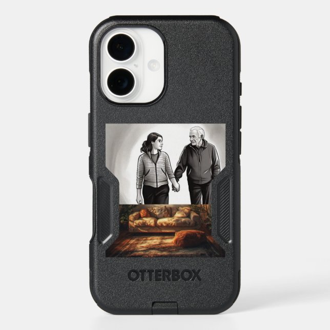 Cellphone case to show love between daughter and f (Back)