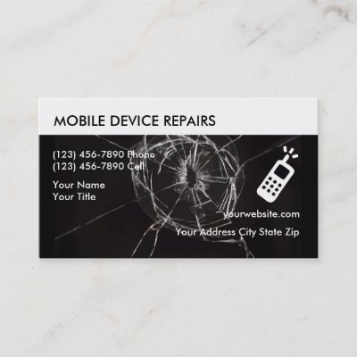 Mobile Phone Cellular Service Business Card Zazzle