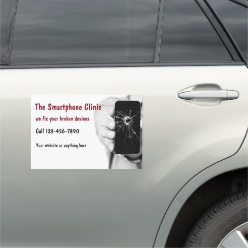 Cellphone Repair Mobile Advertising Car Magnet